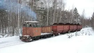 Тепловоз ТУ6А-2917 с порожняком