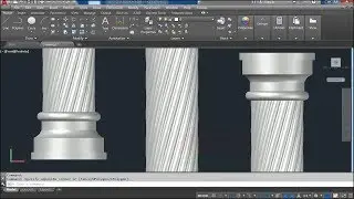 Modeling a twisted column in AutoCAD