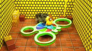 🐹  Among Us Hamster Maze | SECRET ROOMS in Among Us and  the Simple Dimple carousel.
