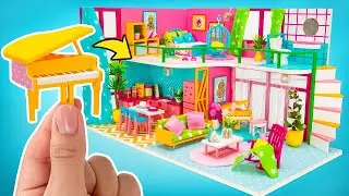 Let's Build Perfectly Bright Two-Story Doll House! 🏡 Miniature Crafts
