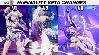 Honkai 6.4 - Herrscher of Finality V1 V2 V3 Animation Changes
