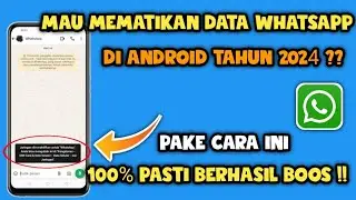 Cara mematikan Data whatsapp 2024 | Mematikan data wa
