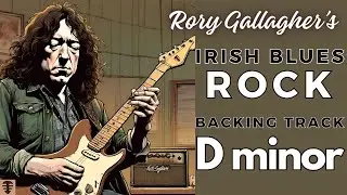 It will multiply your fingers -182 BPM RORY GALLAGHER'S IRISH BLUES ROCK backing track in D minor