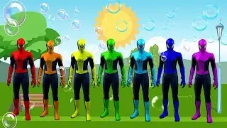 ❤【Изучаем цвета 🌈 с Человеком пауком 🕷】Cartoon learn colors with Spider-Man