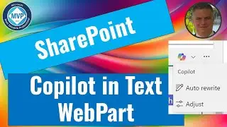 Copilot in SharePoint Pages – Text Webpart