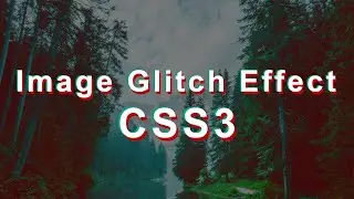 Glitch Effect on Image Hover using CSS | Image Hover Glitch Effect in CSS