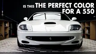 Detailing a Rare 1999 Ferrari 550 Maranello | Bianco Avus Perfection: Dry Ice Cleaning & More!