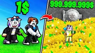 НУБ ОГРАБИЛ ВСЕХ ИГРОКОВ И ЗАРАБОТАЛ $1,000,000 ДОЛЛАРОВ! ROBLOX Money Grab Simulator