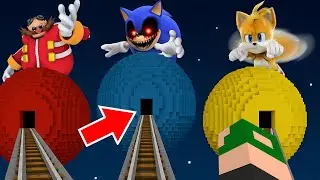 NÃO ESCOLHA O PLANETA DO SONIC ERRADO NO MINECRAFT!! (Robotnik, Sonic.EXE, Tails)