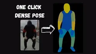 How to create DensePose Video | one click dense pose | video to densepose
