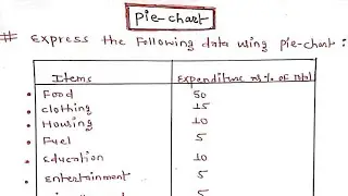 Drawing Pie Charts ||  How to draw Pie Chart | pie Diagram | pie graph | Statistics || Arya