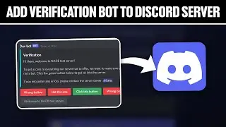 How To Add Verification Bot To Your Discord Server 2024! (Full Tutorial)