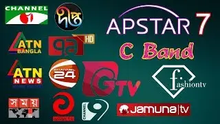 APSTAR 7(76.5°E) C Band | All Free Bengali Channels on FTA Receiver | Dish SetUp