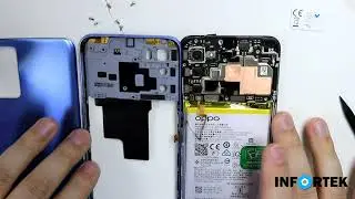 Oppo A54S SIM card stuck disassembly (teardown)