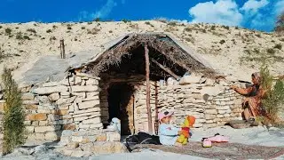 Mother Zari's art in arranging stones around the cave for endurance and beauty