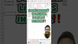 Don't convert data like this in Excel‼️Instead Use Power Query 