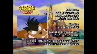 The Disney afternoon credits
