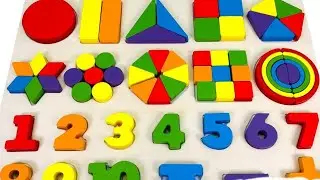 Best Learn Numbers, Counting, Shapes with Activity Puzzle | Preschool Toddler Learning Toy Video