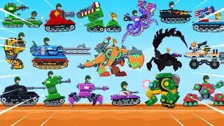 Hills Of Steel - ALL 18 TANKS Unlocked Walkthrough Tank game Android IOS Gameplay