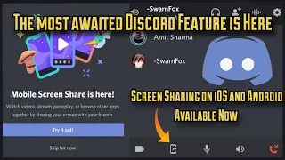 How to Enable Screen Share Feature On IOS And Android | Discord App Screen Share Feature On Mobile