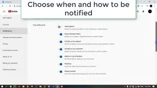 How to Disable Notifications on YouTube and Settings