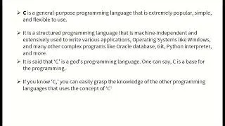 What is C Programming language in Hindi | What is C programming language used for | C language basic
