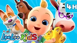 🐶🐱 Animal Sounds - S4EP70 Dance Along Super Mix - LooLoo Kids Songs for Kids