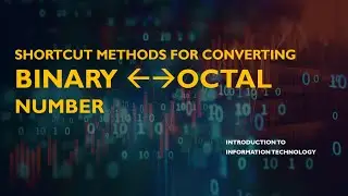 Shortcut method to convert Binary Number to Octal Number by Shahzad Ali