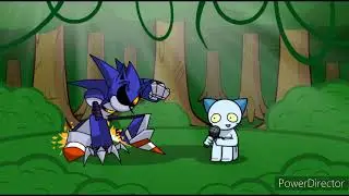 [Blue Crush] FNF Mashup Mecha Sonic VS Teach The Cat (Crush x Blue Cat)