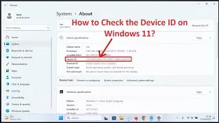 How to Check the Device ID on Windows 11?
