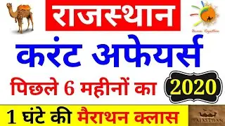 Rajasthan Current Affairs 2020 | Last 6 Months | राजस्थान करंट अफेयर्स 2020, पटवारी,पुलिस,LDC,RAS |