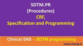 Clinical SAS: SDTM - PR- Procedures domain creation - SDTM_PR_L101