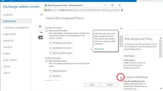 20345-1 Demo 41 Configuring role assignment policies
