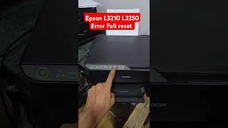 how to Epson L3110 L3150 L3210 L3250 Error Red light blinking Reset  Full Printer Reset 