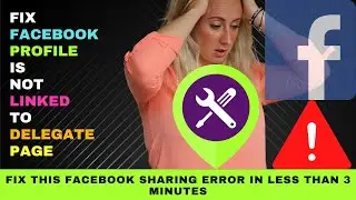 Facebook profile is not linked to Delegate Page : profile should always be linked to delegate page