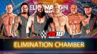 WWE 2K18 Elimination Chamber Match feat. NEW ELIMINATION CHAMBER POD SPEAR & More | WWE 2K18