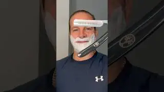How To Shave With a Straight Razor - Boker Dovo etc #asmr #shaving #straight #blade #shave #skincare