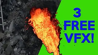 3 Free REAL Lava Green Screen Effects