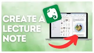 How to create a lecture note in Evernote?