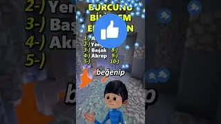 Burcunu bilirsem elenirsin 🤭❓