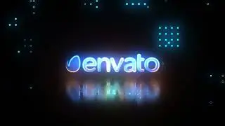 Glitch Neon Logo Intro - After Effects template