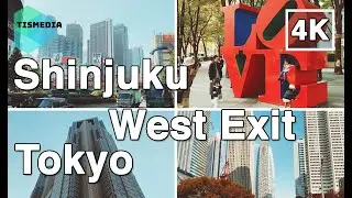 【4K】🇯🇵🗼Walking around Shinjuku (新宿) West Exit (Skyscrapers) in Tokyo🎧, Shinjuku City, Japan