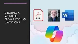 Drafting a Word document from a PDF