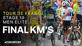 RECORDS TUMBLE IN THE ALPS 🔥 | Tour de France Stage 19 Final Kilometres | Eurosport Cycling