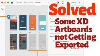Fixed : Failed to share all Artboards in Adobe XD. #bug #adobe