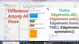 Flutter EdgeInsets Class EdgeInsets.all, EdgeInsets.only, EdgeInsets.fromLTRB, EdgeInsets.symmetric