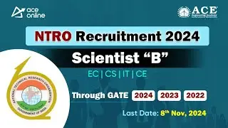 NTRO Scientist 'B' Recruitment 2024: EC, CS, IT & CE | Eligibility via GATE 2024, 2023 & 2022 Score