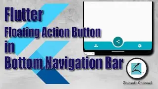 #7 Flutter Floating Action Button in Bottom Navigation Bar | Flutter Tutorials | Material Components