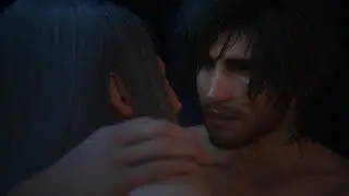 FINAL FANTASY XVI Clive and Jill intimate First Kiss scene FF16