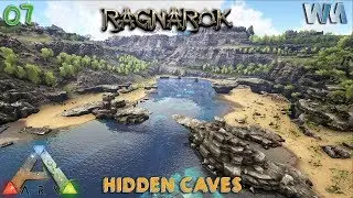 Ark Ragnarok EP07 - Hidden Metal Cave - Base Locations Part 2! (GamePlay) [Iron Mine]